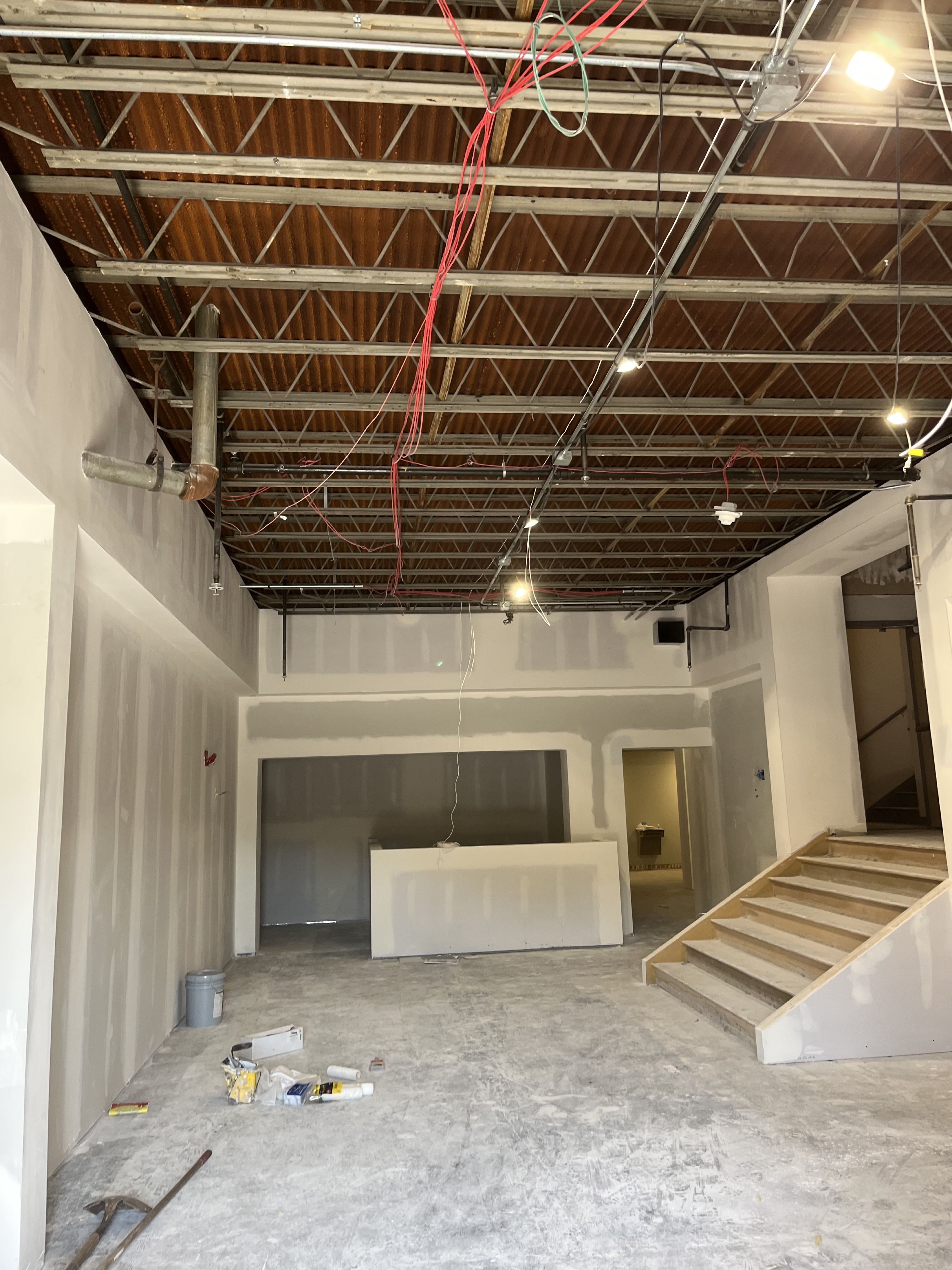 Commercial drywall project by Rock Master Drywall LLC